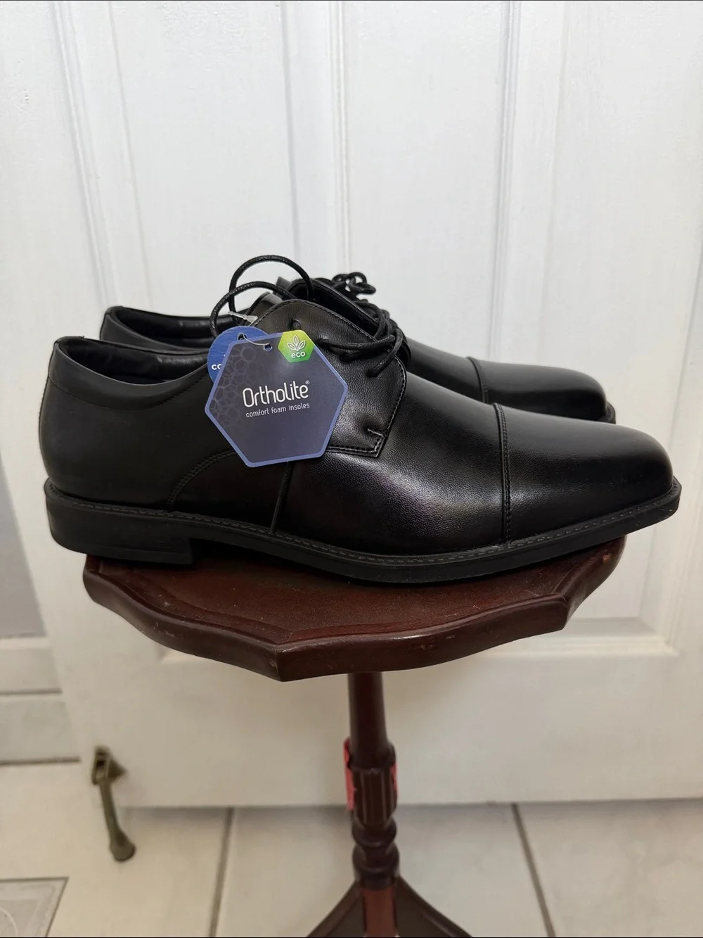 Apt. 9 Black Cap-Toe Derby Dress Shoes